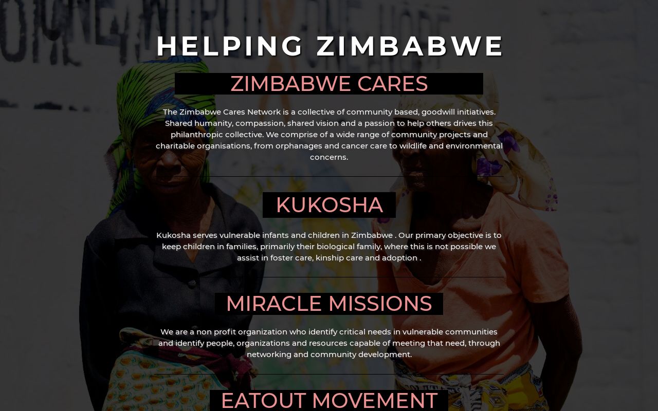 Helping Zimbabwe